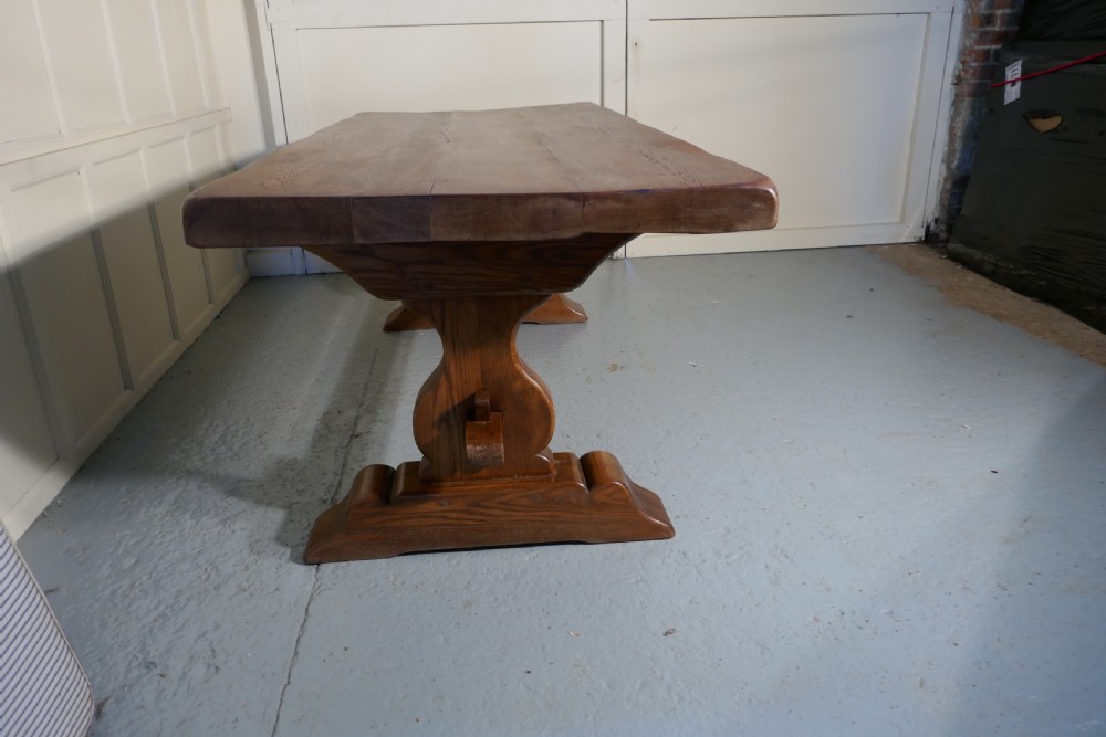 A Large French Oak Farmhouse Table, Table  Monastère View III
