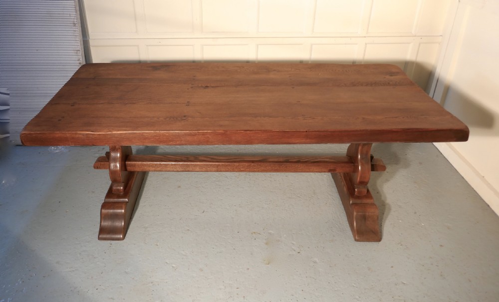 A Large French Oak Farmhouse Table, Table  Monastère View VIII