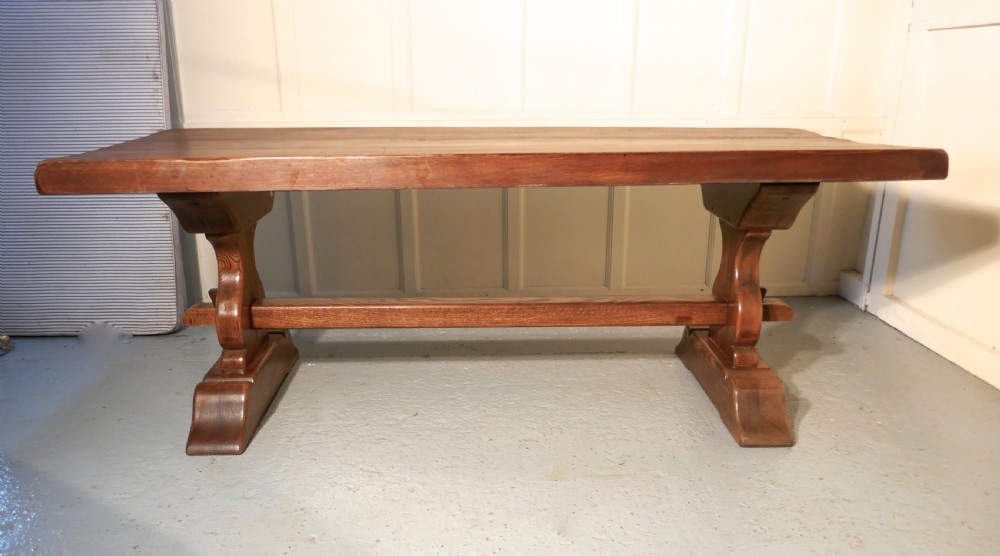 A Large French Oak Farmhouse Table, Table  Monastère View X