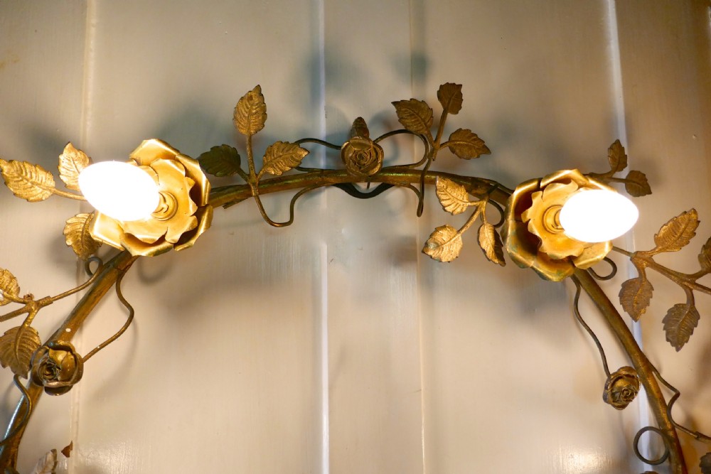 Decorative Brass Half Moon Brass Wall Light View VII