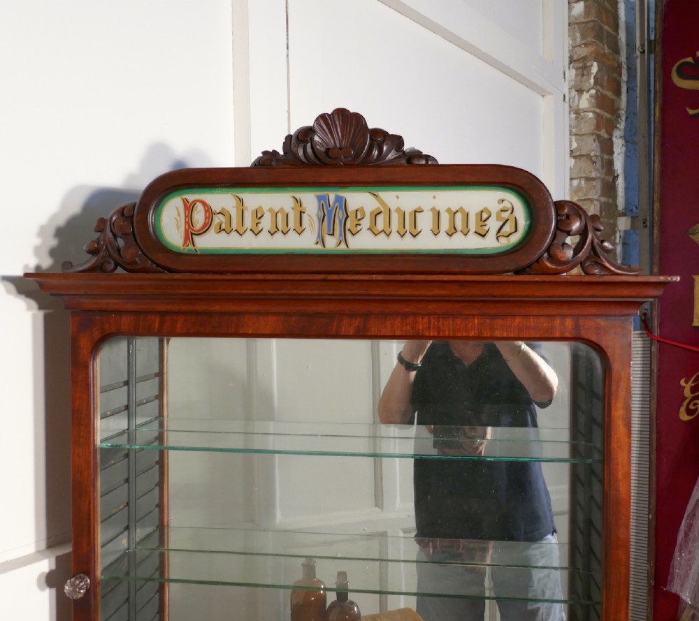 Victorian Mahogany Chemist Pharmacy Cabinet View V