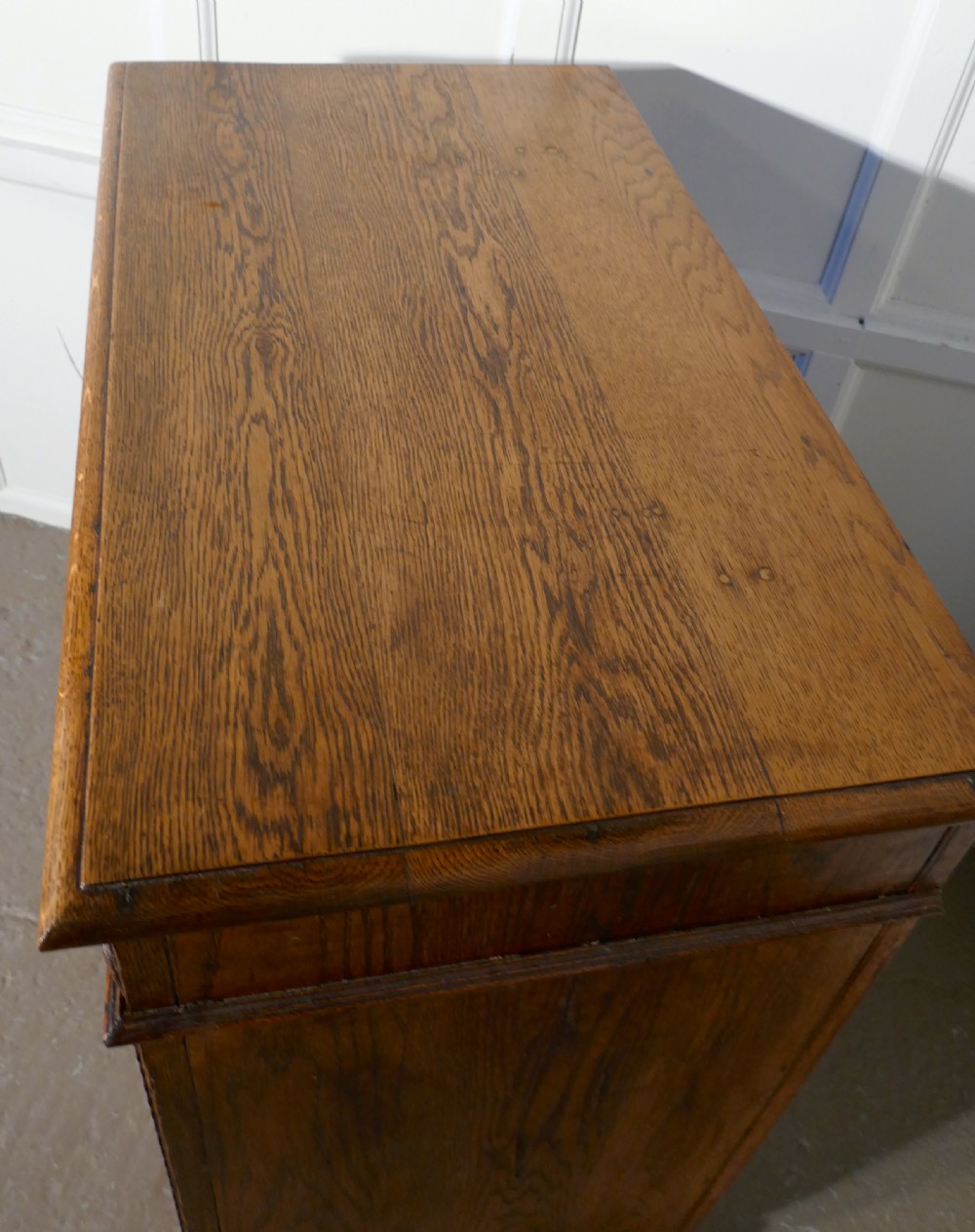 Carved Golden Oak Game Cupboard   View VII