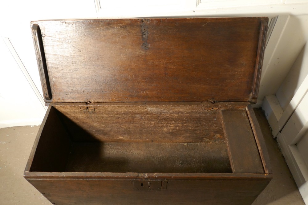 A Georgian 5 Plank Oak Coffer View III