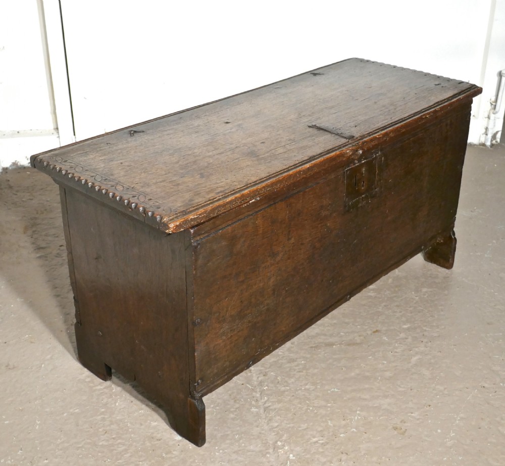 A Georgian 5 Plank Oak Coffer View VI