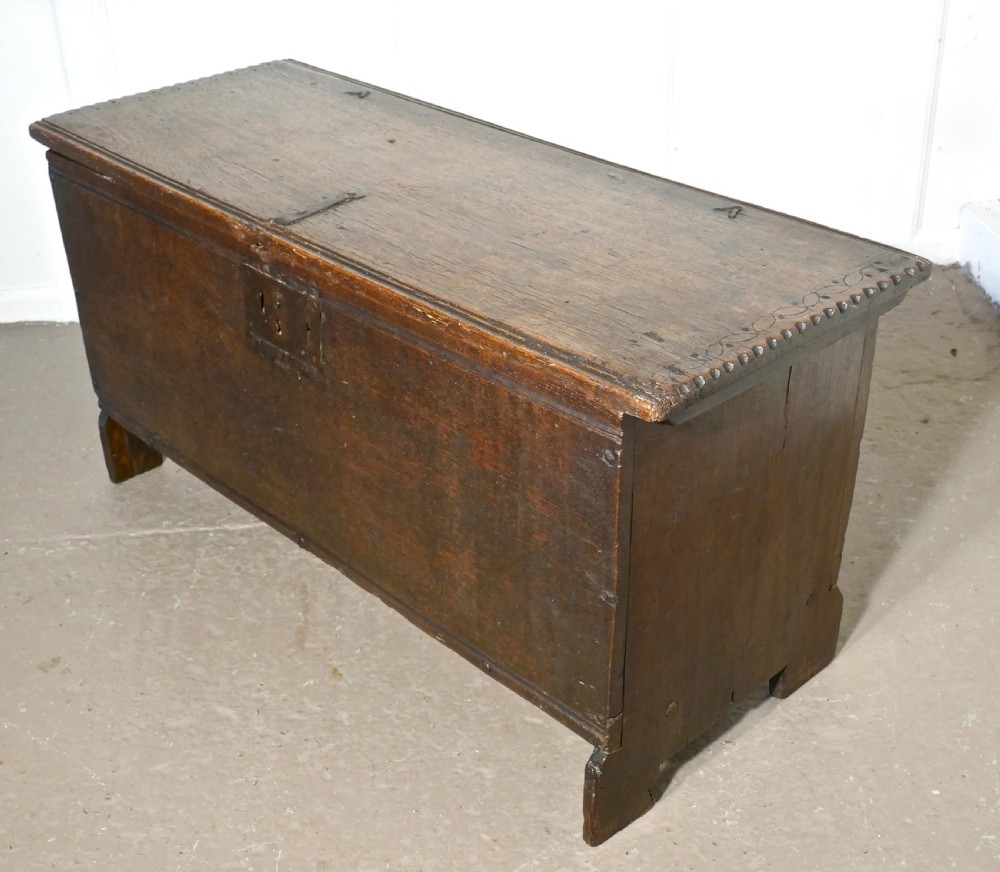 A Georgian 5 Plank Oak Coffer View VII