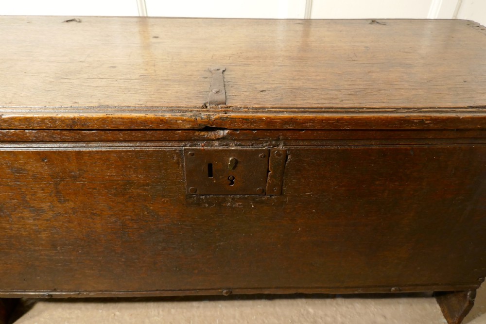 A Georgian 5 Plank Oak Coffer View VIII
