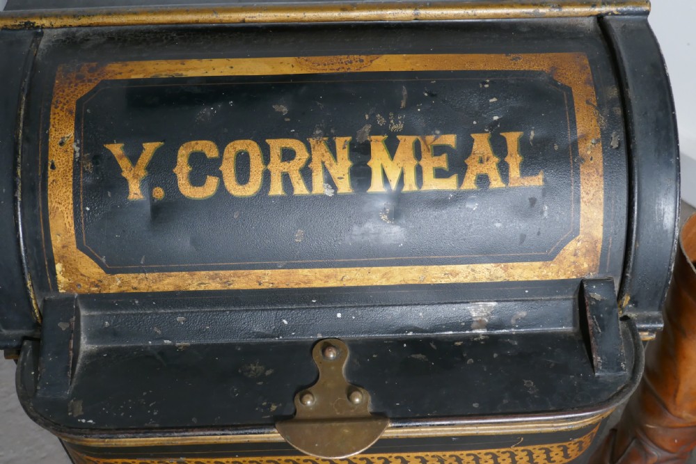 Large 19th Century American Troemner of Philadephia Toleware Cornmeal  Bin View VI