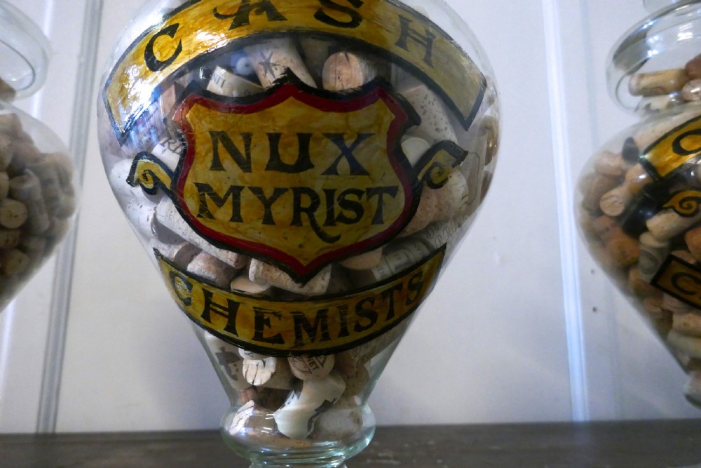 Collection of Three Very Large Apothecary or Old Boots Chemist  Jars Shop Display View VIII