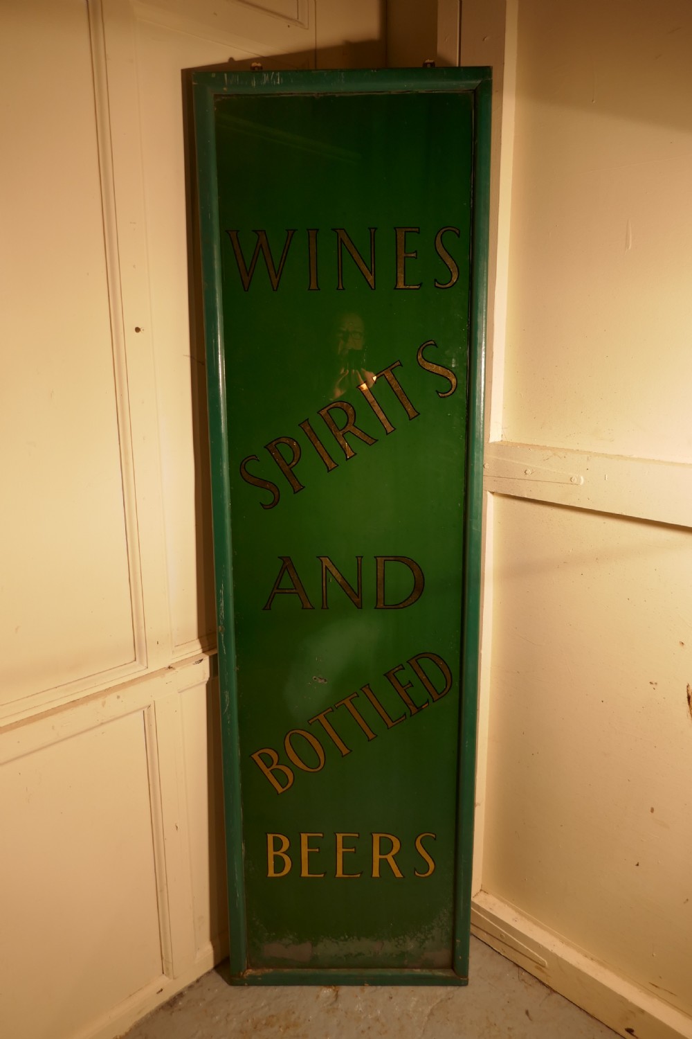 19th Century Pub Mirror Advertising Sign View IX