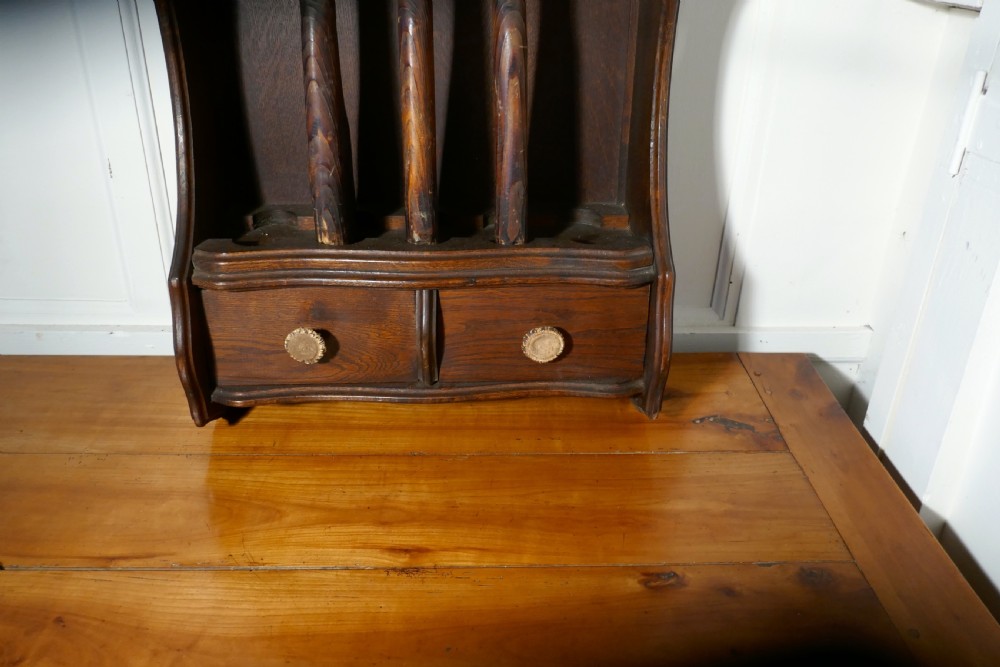 19th Century French Oak Hunting Lodge Shot Gun Rack View III