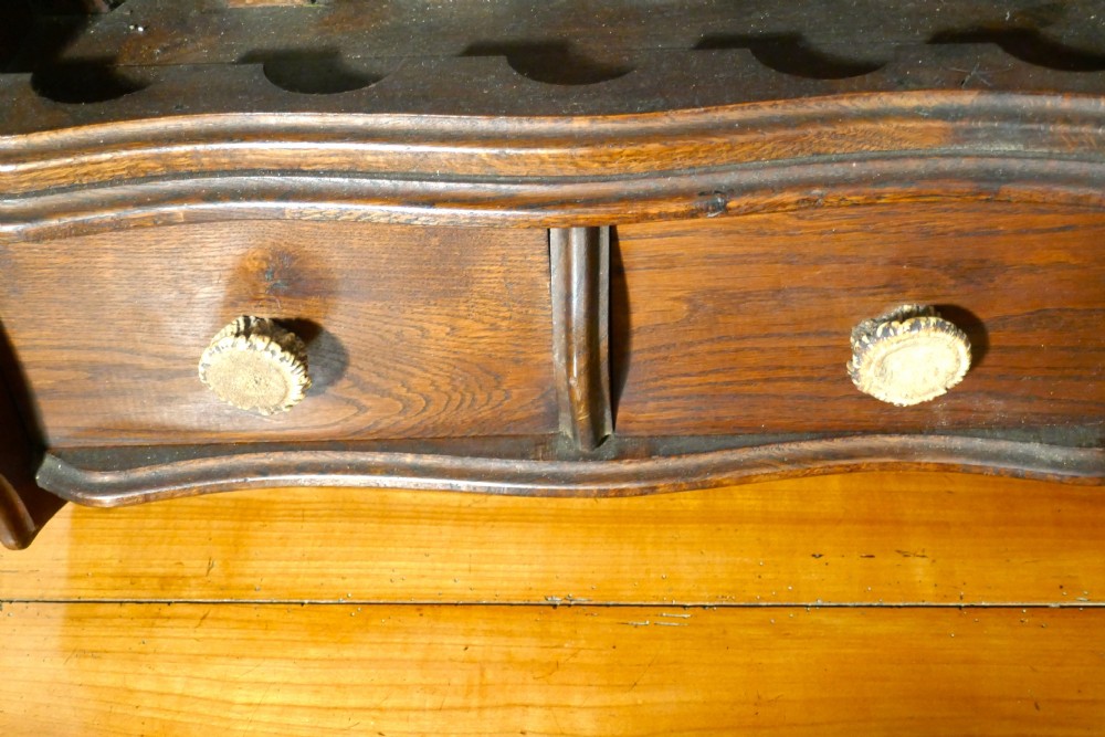 19th Century French Oak Hunting Lodge Shot Gun Rack View VII