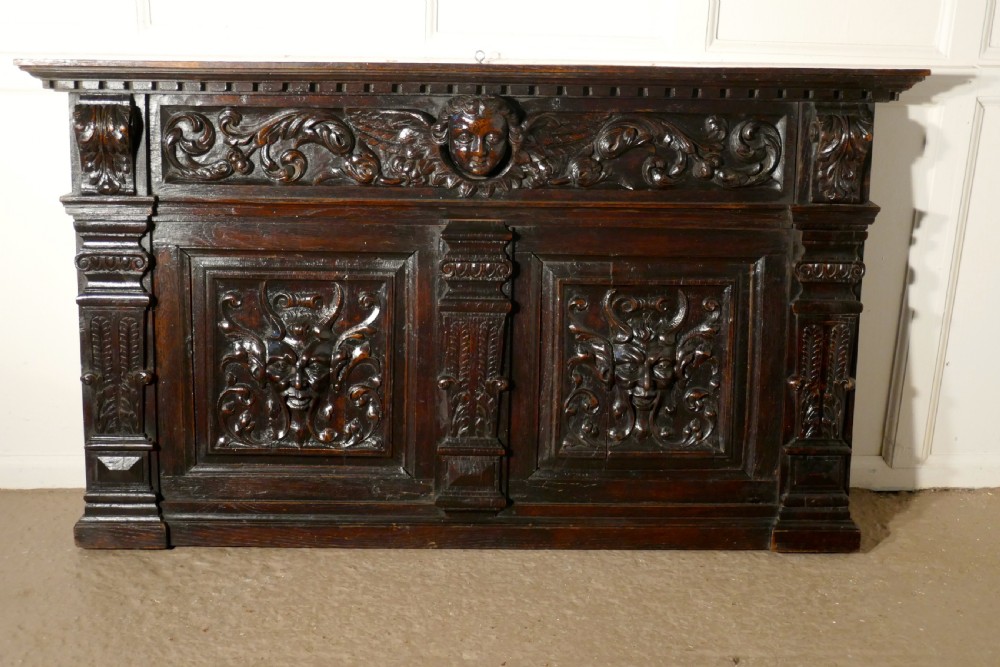 A Superbly Carved Early 19th Century French Oak Panel