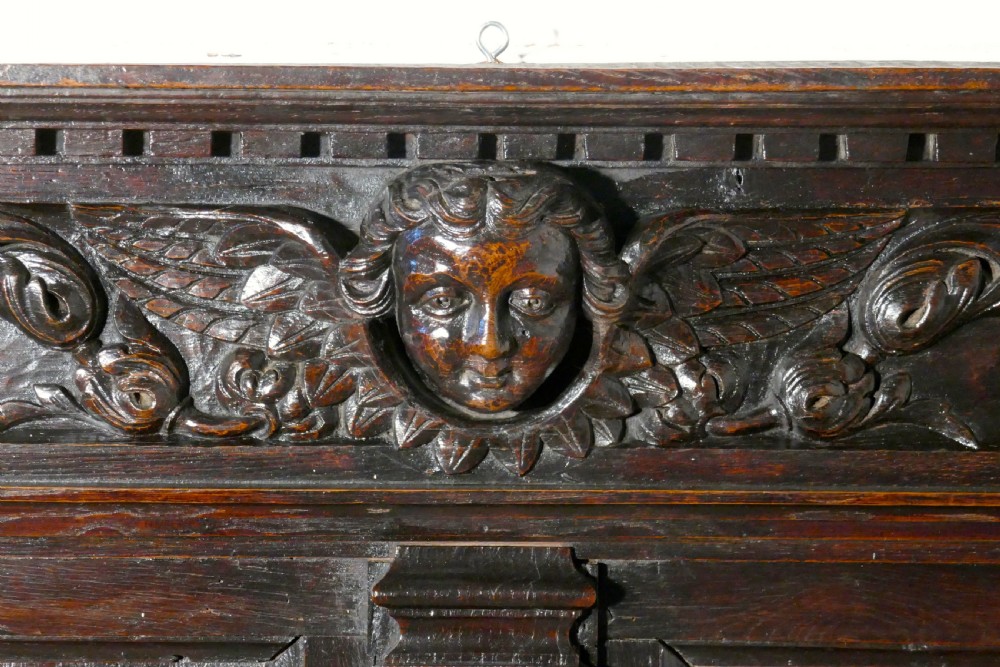 A Superbly Carved Early 19th Century French Oak Panel View V
