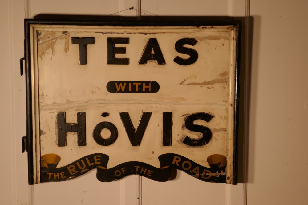 3 Dimensional Double Sided Wooden Hovis Tea Shop Sign 