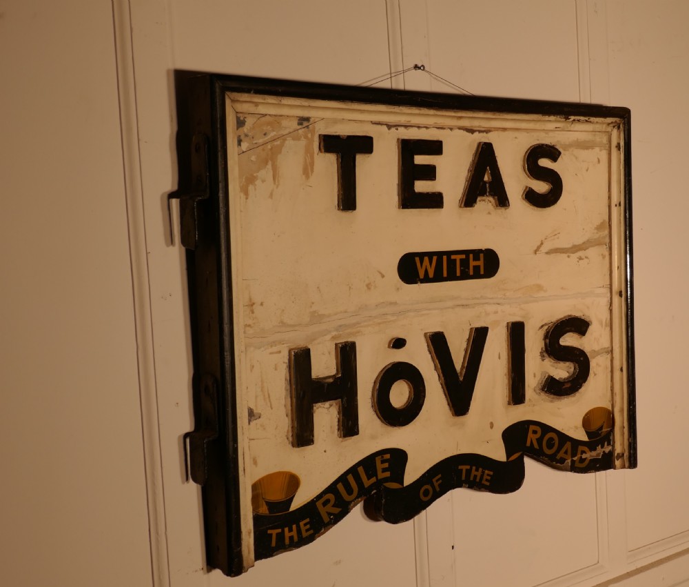 3 Dimensional Double Sided Wooden Hovis Tea Shop Sign  View II