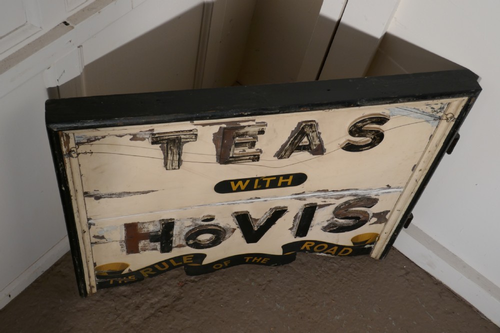 3 Dimensional Double Sided Wooden Hovis Tea Shop Sign  View III