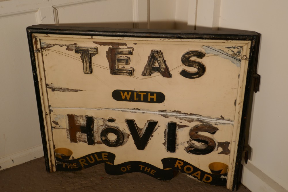 3 Dimensional Double Sided Wooden Hovis Tea Shop Sign  View IV