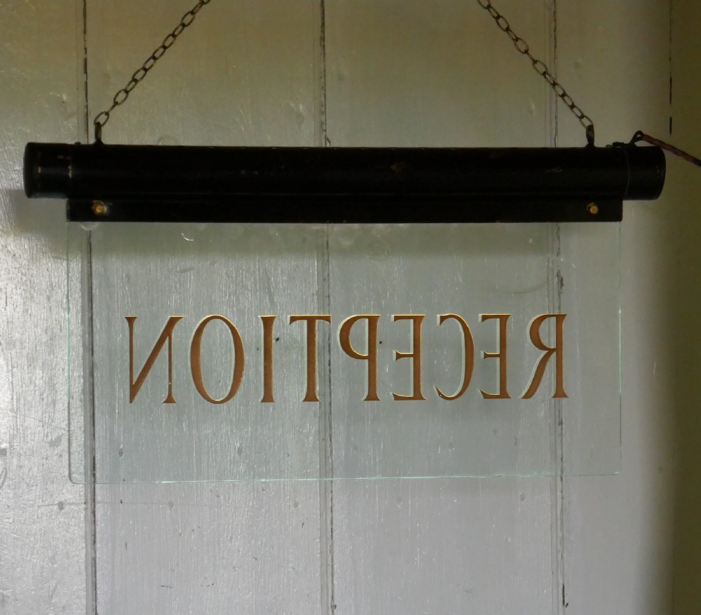 Art Deco Illuminated Hotel Reception Sign View V