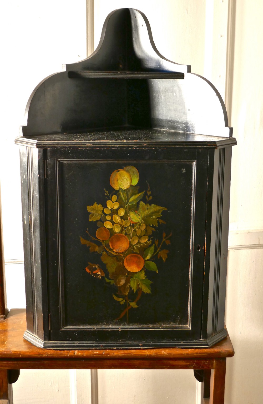 Victorian Painted Ebonised Corner Cabinet  View VII