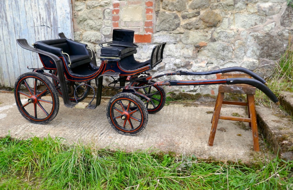 A Child Size Edwardian Dog Cart, Tiny Pony Trap, Rally Cart View IV
