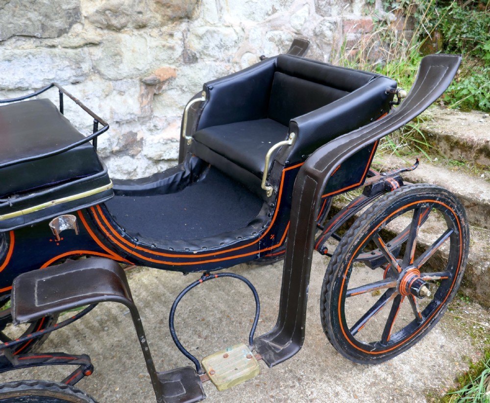 A Child Size Edwardian Dog Cart, Tiny Pony Trap, Rally Cart View VI