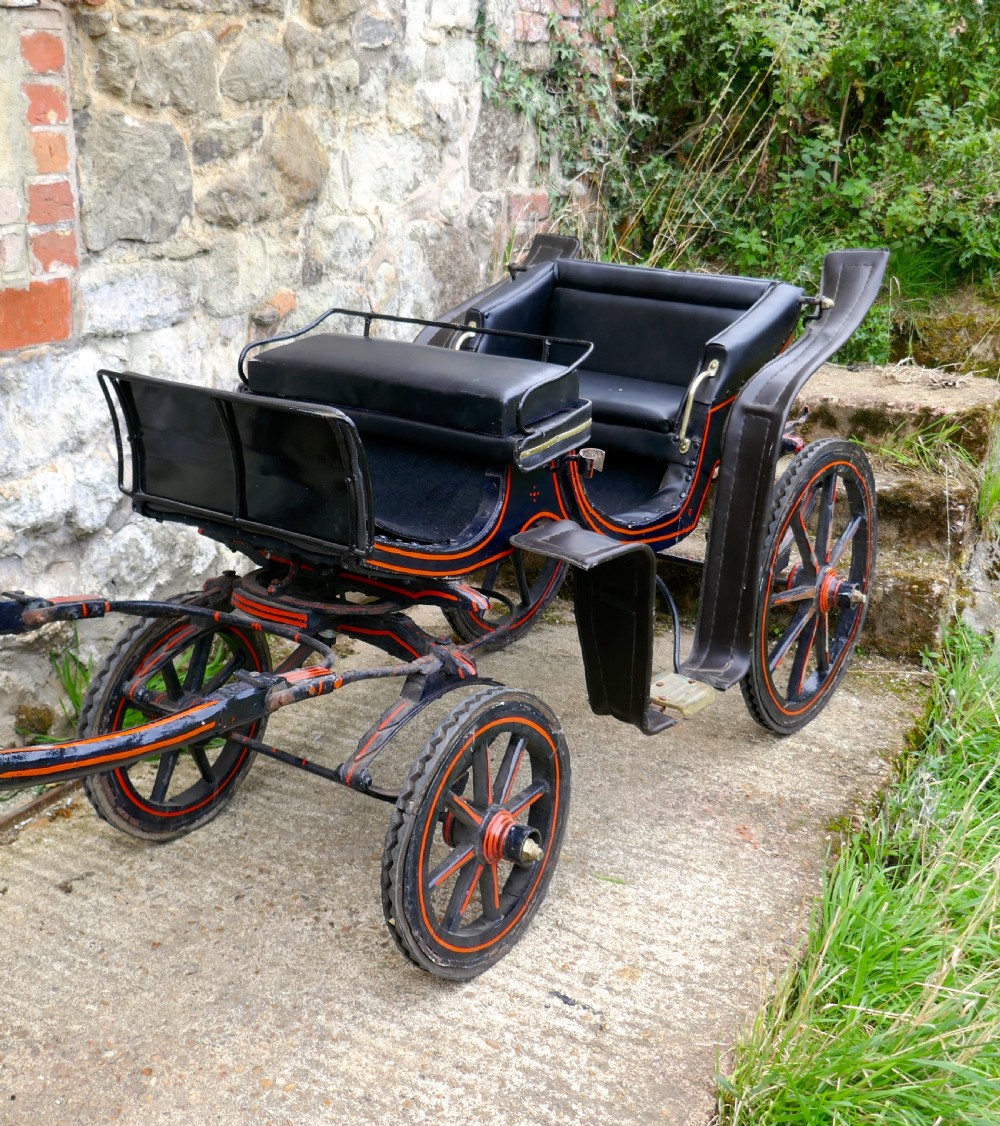 A Child Size Edwardian Dog Cart, Tiny Pony Trap, Rally Cart View VIII