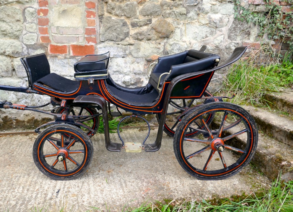 A Child Size Edwardian Dog Cart, Tiny Pony Trap, Rally Cart View IX