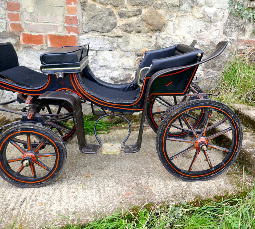 A Child Size Edwardian Dog Cart, Tiny Pony Trap, Rally Cart View X