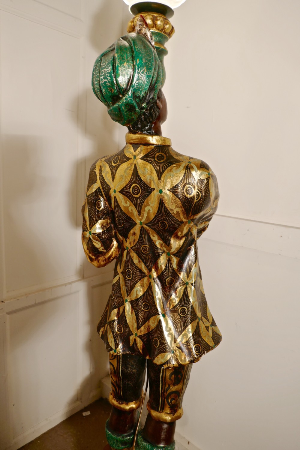 A Magnificent Pair of Venetian Blackamoor Candelabra View V