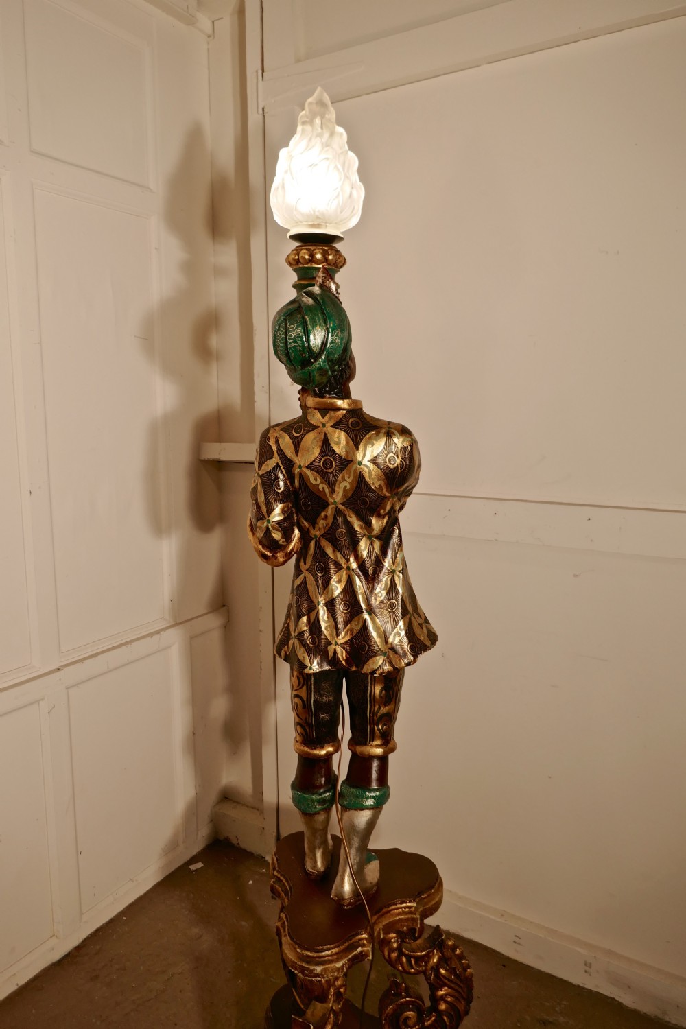 A Magnificent Pair of Venetian Blackamoor Candelabra View VIII