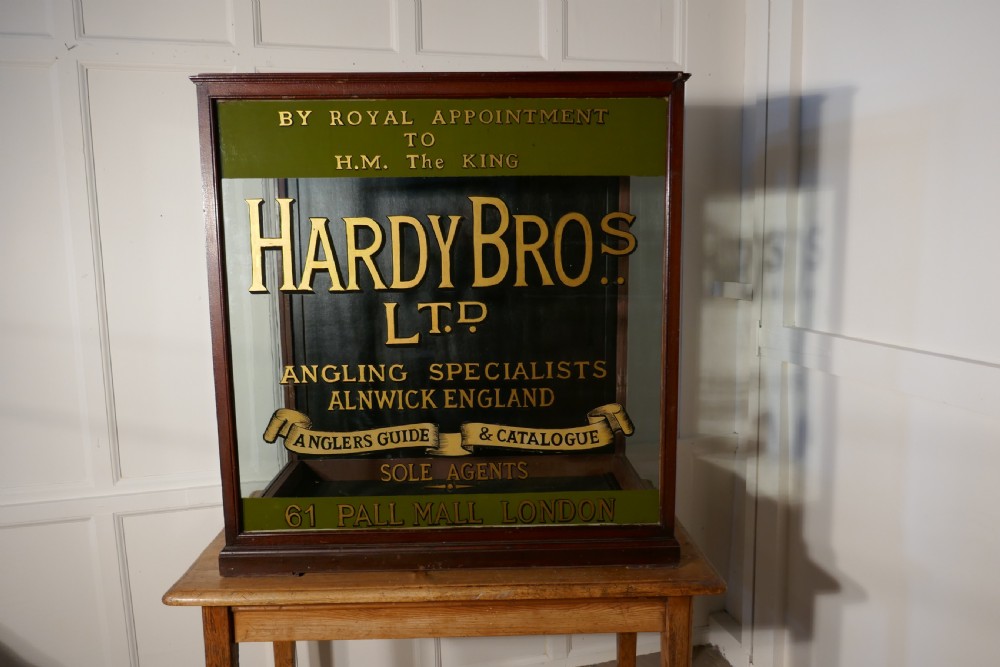 Very Large Hardy Bros Ltd, Fishing Tackle Display Case 