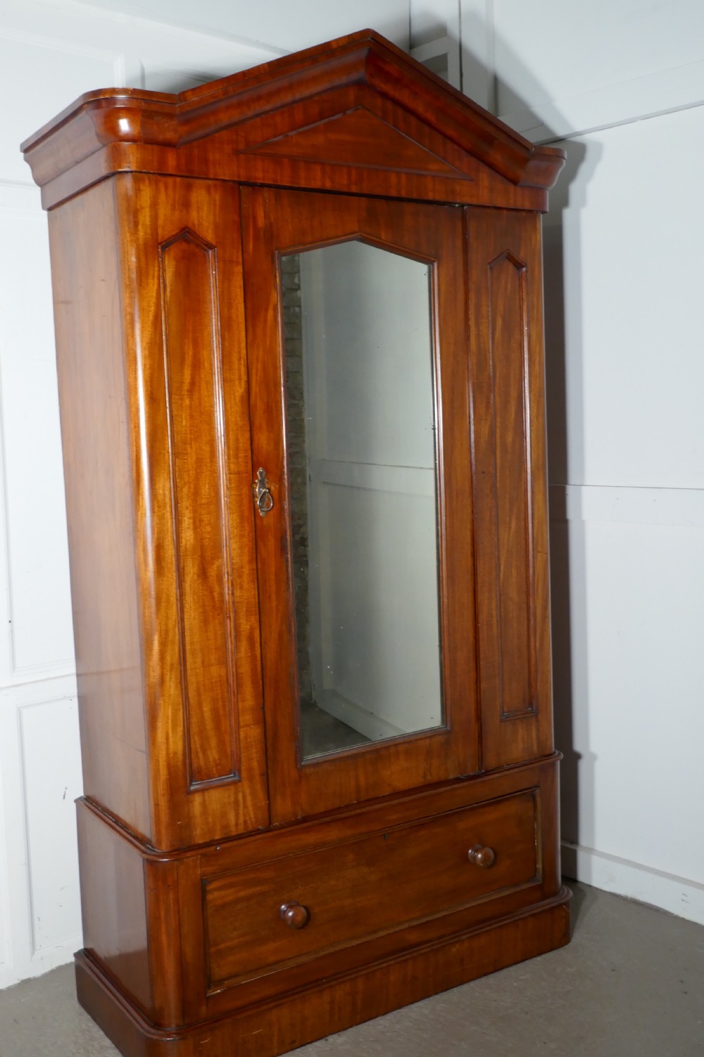 Victorian Mahogany Single Wardrobe  View V