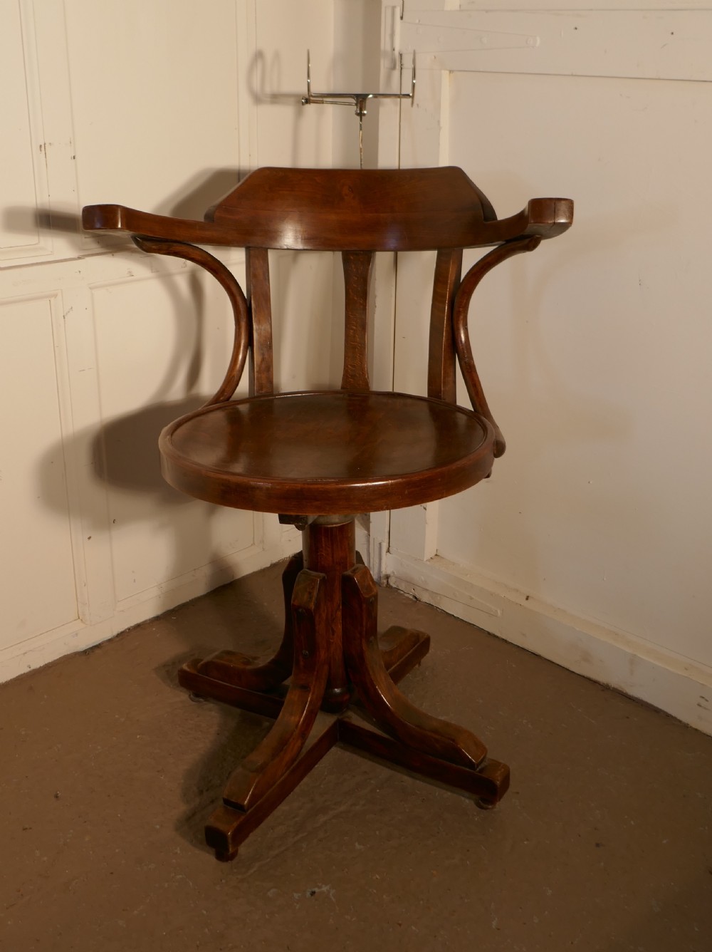 19th Century American Bentwood Barbers’ Chairs View II