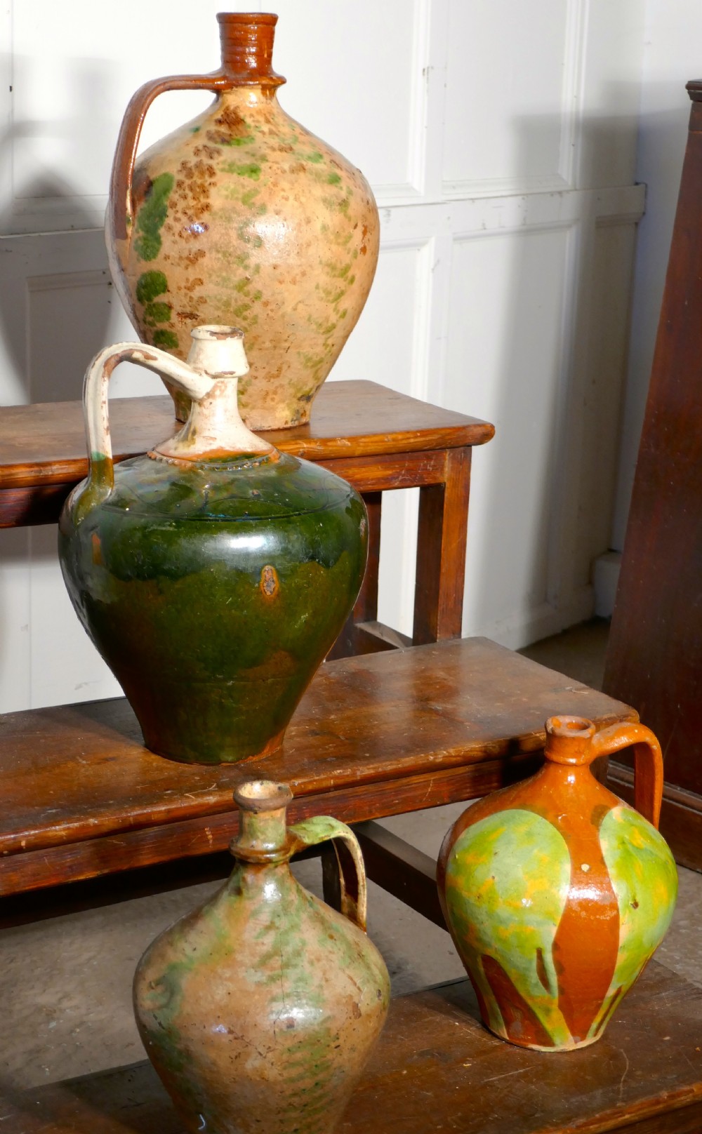 19th Century Terracotta Olive Oil Jug from Portugal  View VI