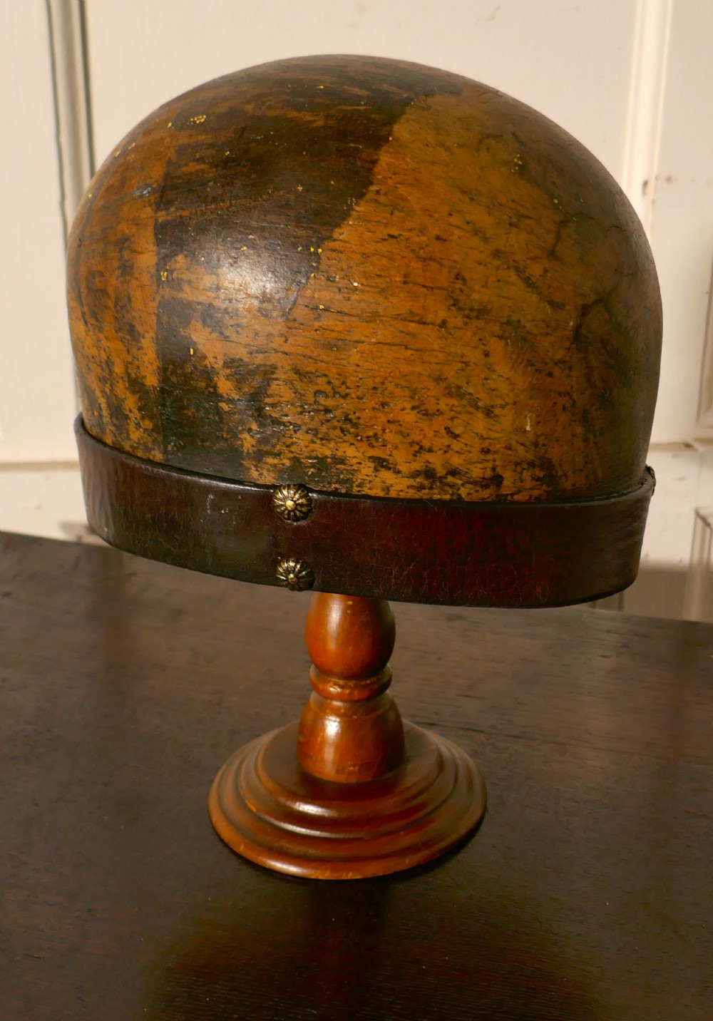 French Vintage 19th Century Hat Block Stand, shop display