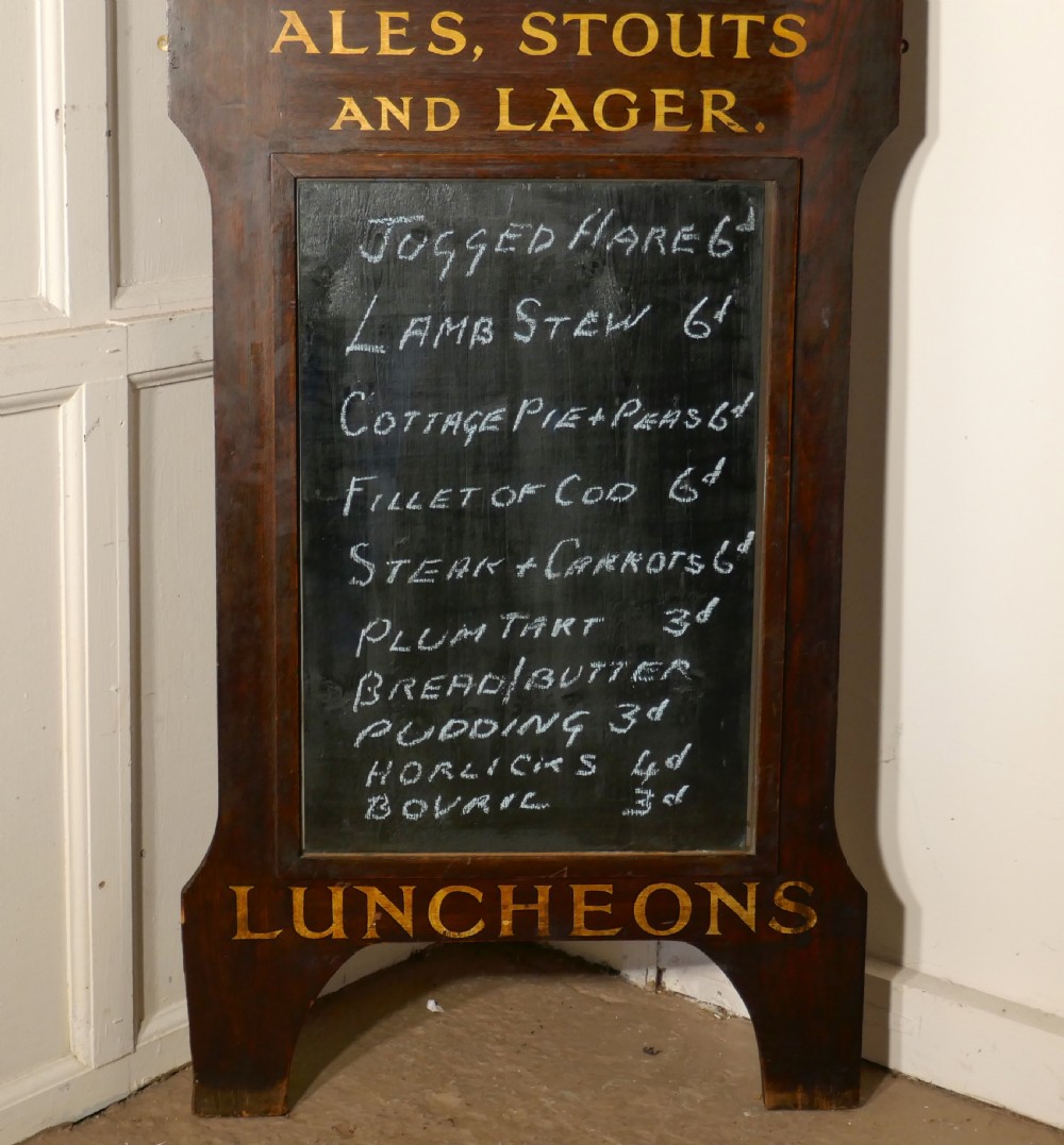 Barclay’s Brewery Oak Hotel Black Board or Menu Board View II