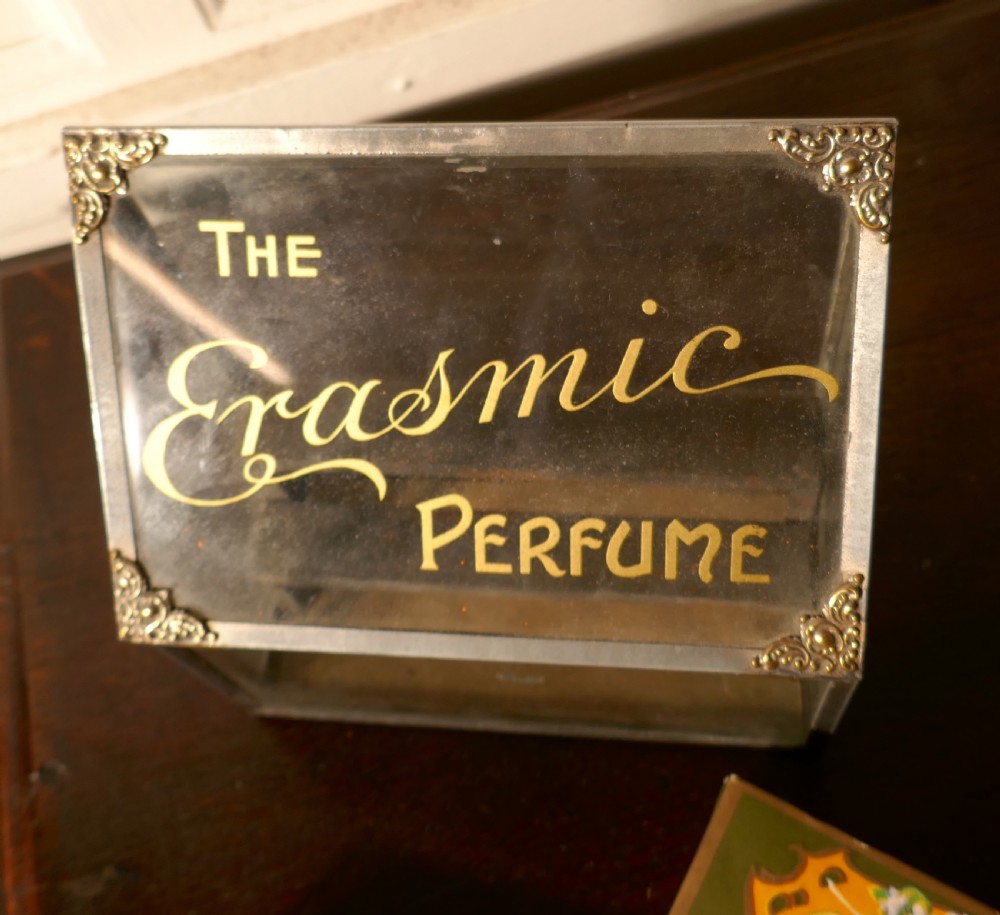 Old Perfume, Chemist Shop Display Cabinet, Erasmic Soaps and Boxes View IV