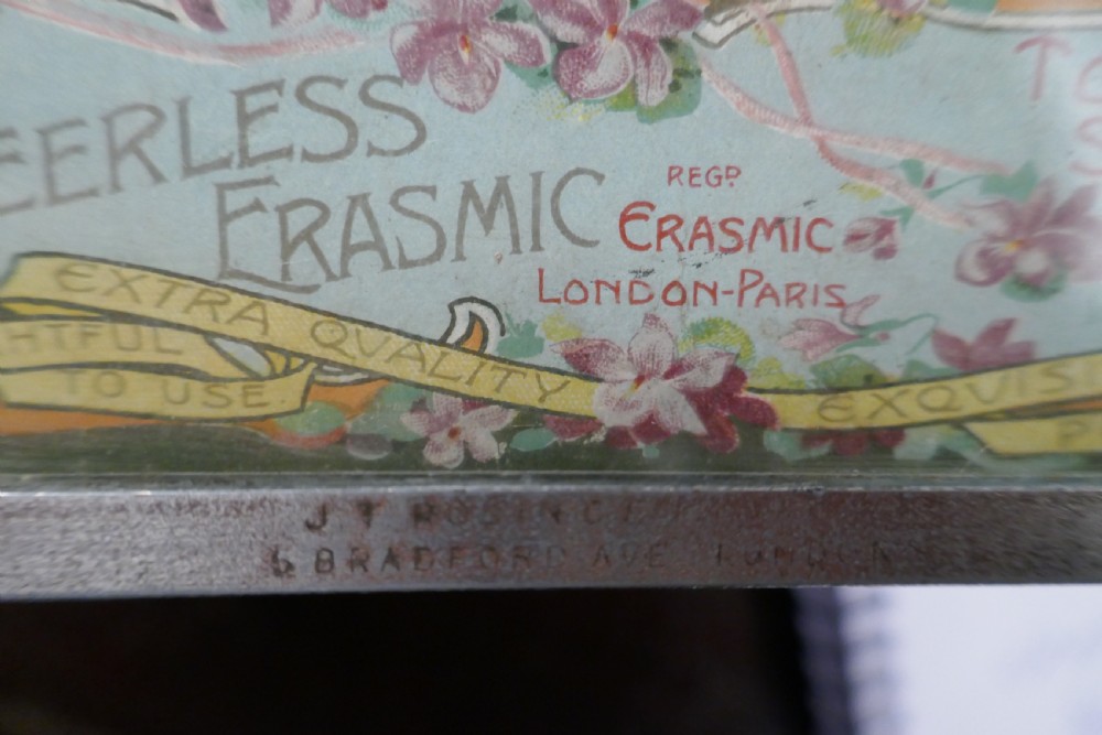Old Perfume, Chemist Shop Display Cabinet, Erasmic Soaps and Boxes View IX