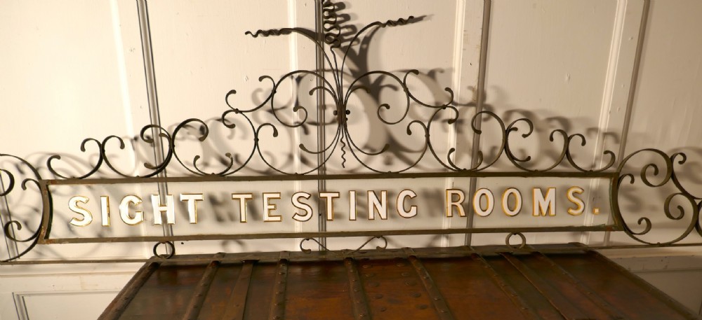 Large  Opticians Sight Testing Room Shop Sign View II