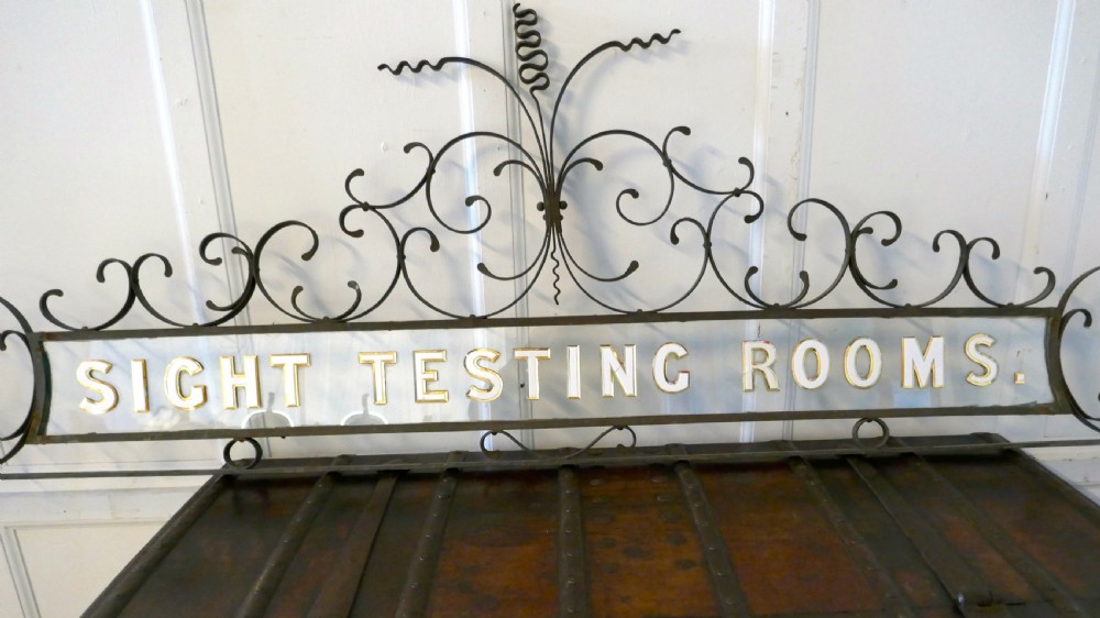 Large  Opticians Sight Testing Room Shop Sign View IV