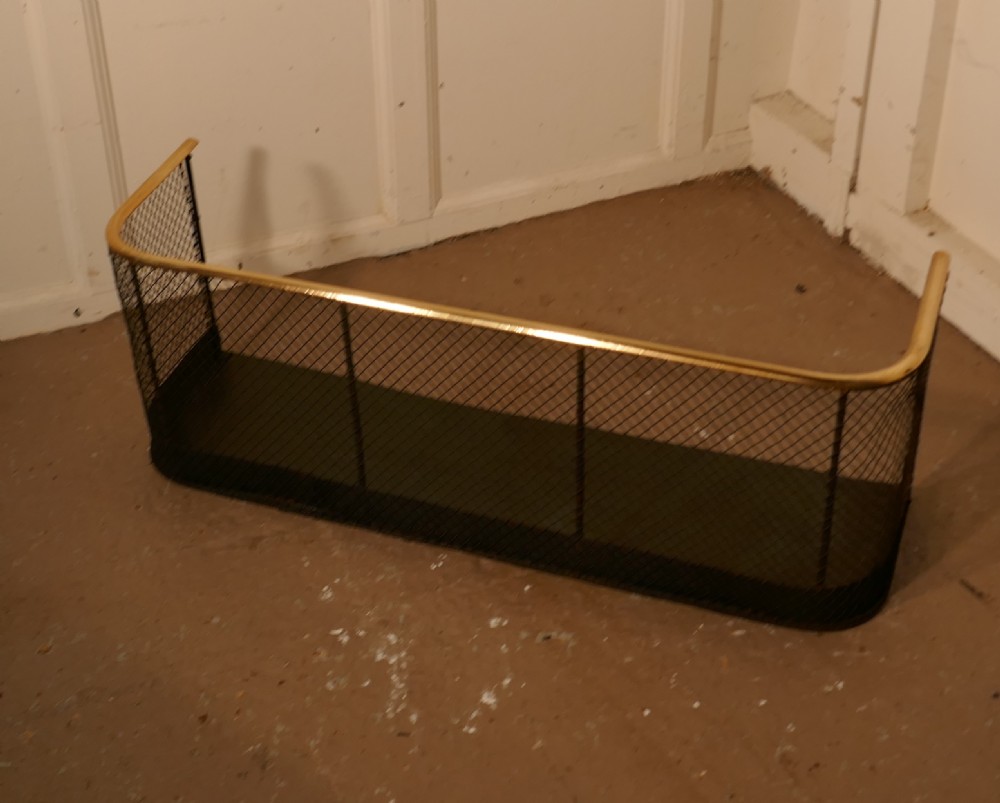 19th Century Brass and Iron Club Fender  View III