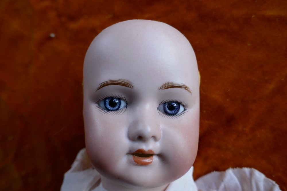 19th Century Character Doll with Wig and Clothes  View IV