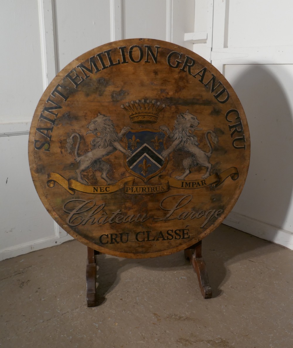 19th Century French Vineyard Wine Table From Chateau Laroge, Saint Emilion