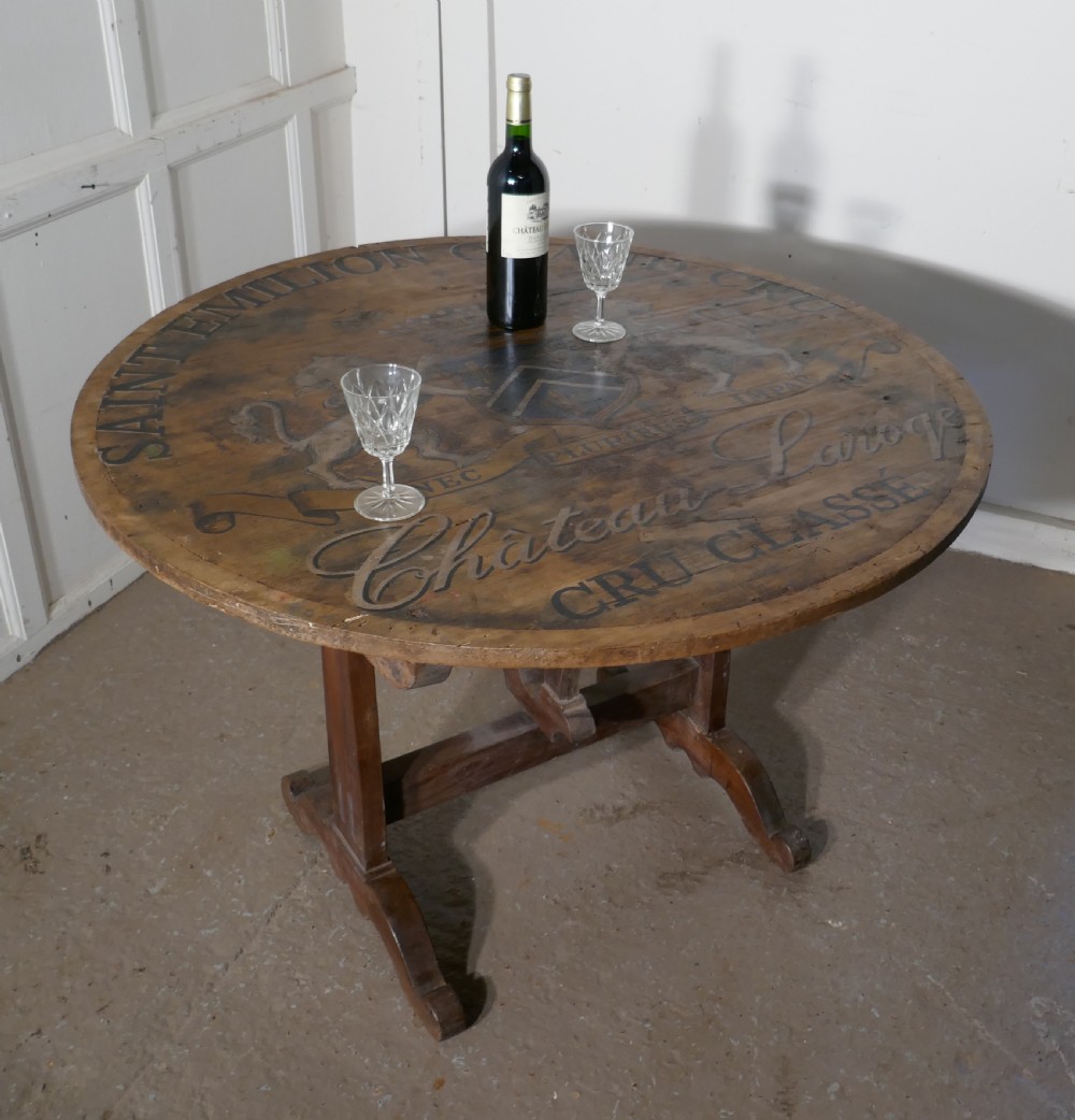 19th Century French Vineyard Wine Table From Chateau Laroge, Saint Emilion View III