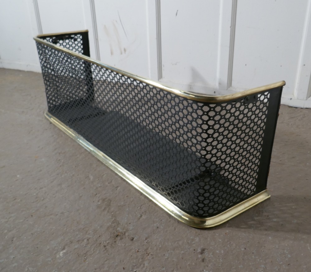 Brass and Iron Fireside Fender  View II