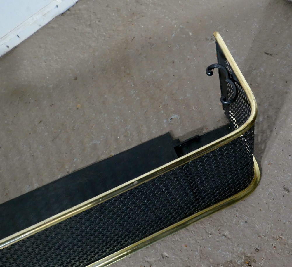 Brass and Iron Fireside Fender  View III