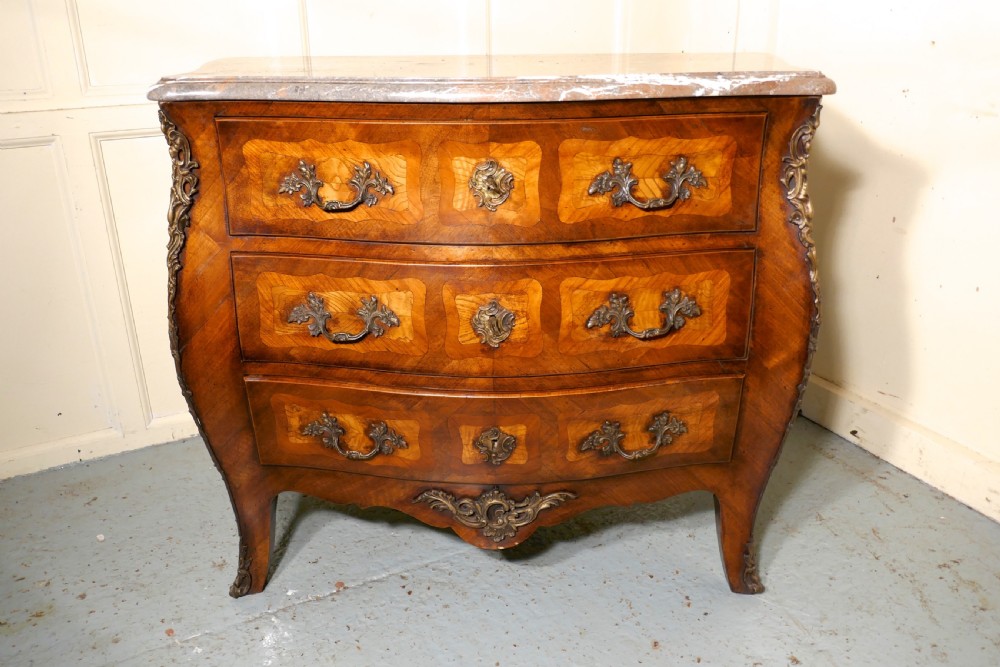 Early 19th century French Bombe Commode Chest of Drawers