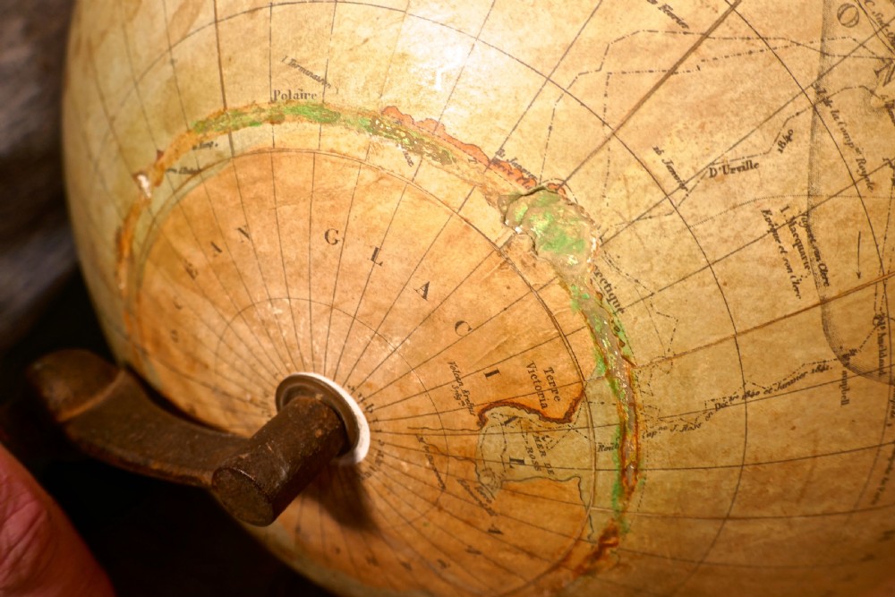 A Set of French 19th Century Globes by G Thomas, Terrestre and Metrique View III