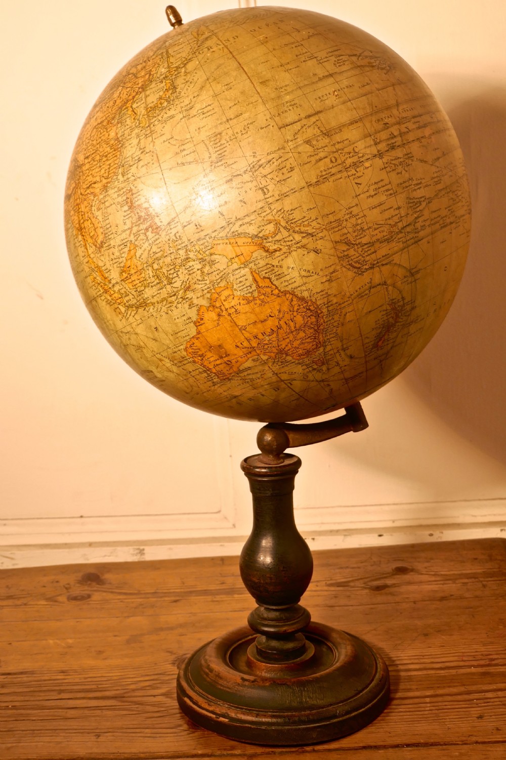 A Set of French 19th Century Globes by G Thomas, Terrestre and Metrique View IV