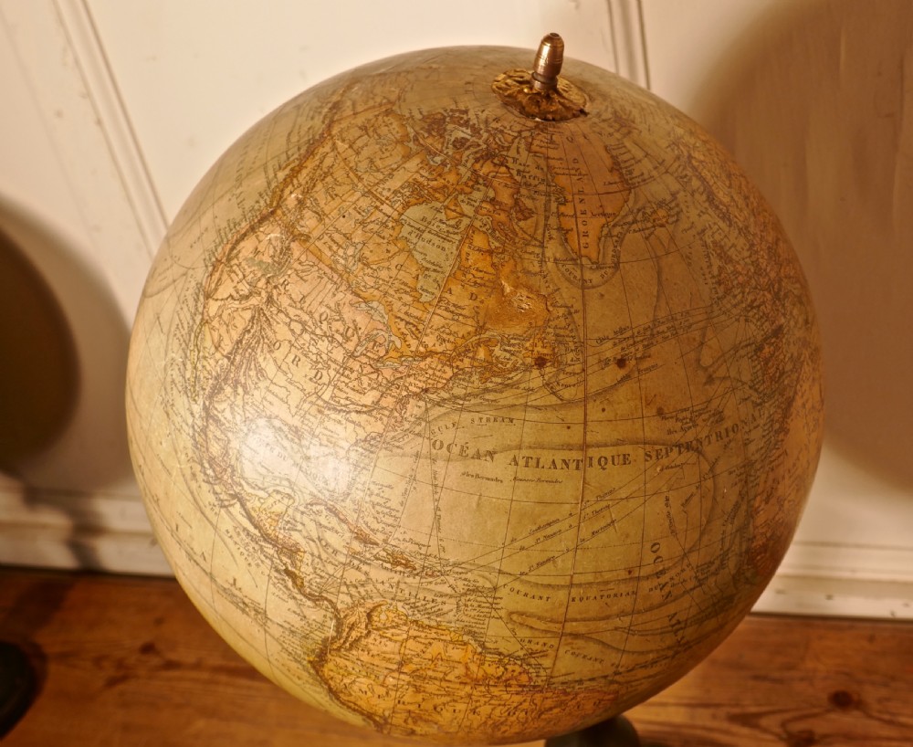 A Set of French 19th Century Globes by G Thomas, Terrestre and Metrique View IX
